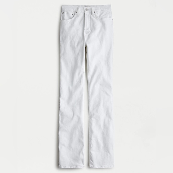J.Crew Curvy full-length bootcut jean in white AJ534 - Picture 1 of 9